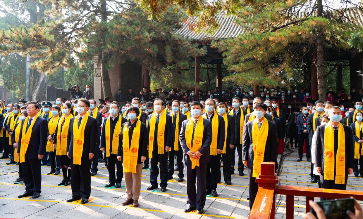 第五届汉服汉礼公祭轩辕黄帝大典在中华始祖堂举行